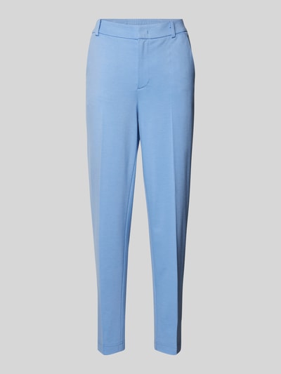 Oui Tapered Fit Stoffhose mit Bügelfalten Hellblau 2