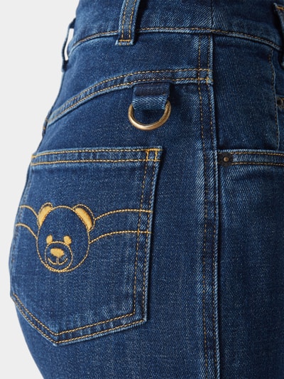 Moschino Jeansrock mit Stickerei Blau 3