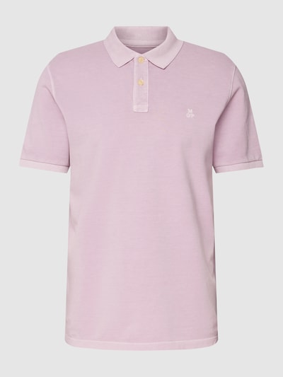 Marc O'Polo Poloshirt mit kurzer Knopfleiste Flieder 2