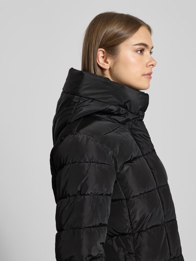 Only Kurtka pikowana o kroju regular fit z kapturem model ‘LINA’ Czarny 3