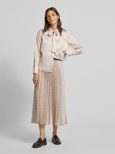 JOOP! Regular fit blouse met sierstrik, model 'Bernicia' Beige - 1