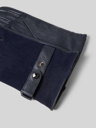 JOOP! Collection Handschuhe aus Ziegenleder mit Riemen und Druckknopfverschluss Black 2