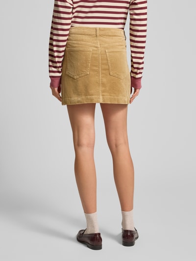 Jake*s Casual Spódnica mini z imitacji sztruksu z 5 kieszeniami Piaskowy 5