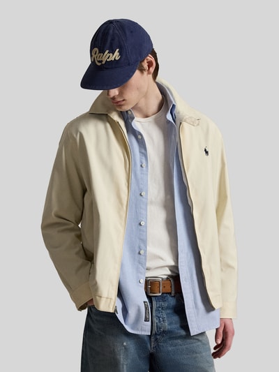 Polo Ralph Lauren Regular Fit Blouson mit Logo-Stitching Hellgrau 4