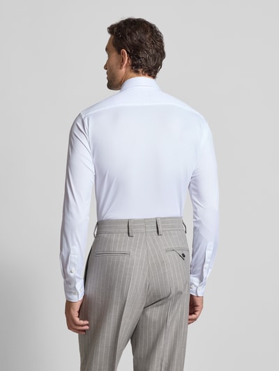 BOSS Slim Fit Businesshemd mit Struktur Modell 'P-ROAN' Weiss 5