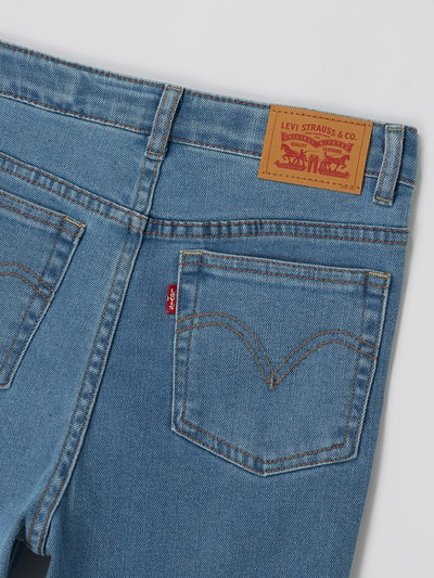 Levi’s® Kids Jeansy o kroju straight fit z bardzo wysokim stanem i dodatkiem streczu Jeansowy niebieski 4