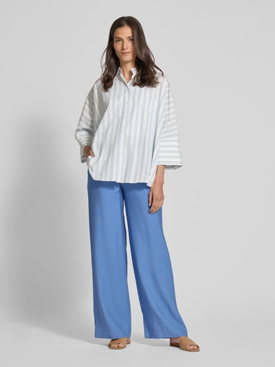 Christian Berg Woman Stoffen broek van viscosemix met steekzakken Blauw - 1