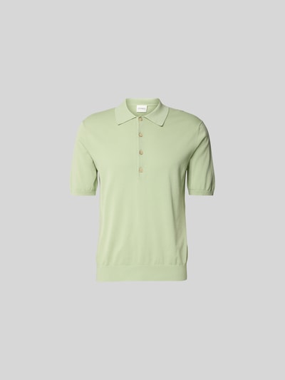 Closed Poloshirt mit gerippten Abschlüssen Gruen 2