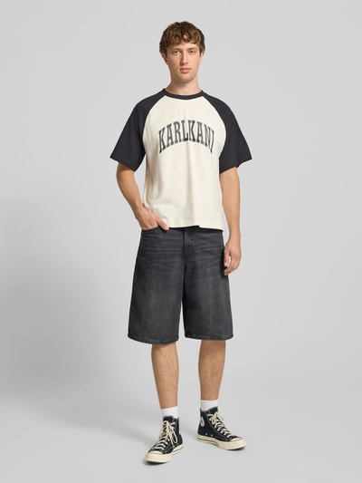 Karl Kani Boxy Fit T-Shirt mit Label-Print Weiss 1