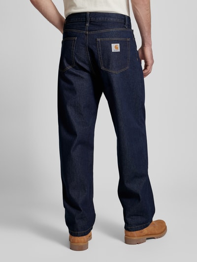 Carhartt Work In Progress Regular fit jeans in 5-pocketmodel, model 'LANDON' Donkerblauw - 5