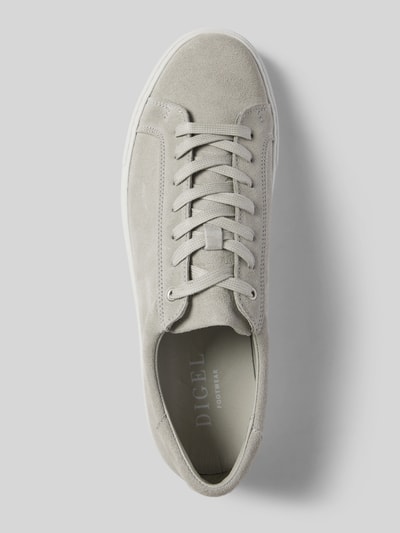 DIGEL Ledersneaker mit Label-Detail Modell 'Summer' Hellgrau 3