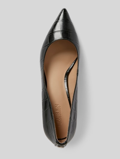 Lauren Ralph Lauren Pumps met gestructureerde zool, model 'ADRIENNE' Zwart - 3