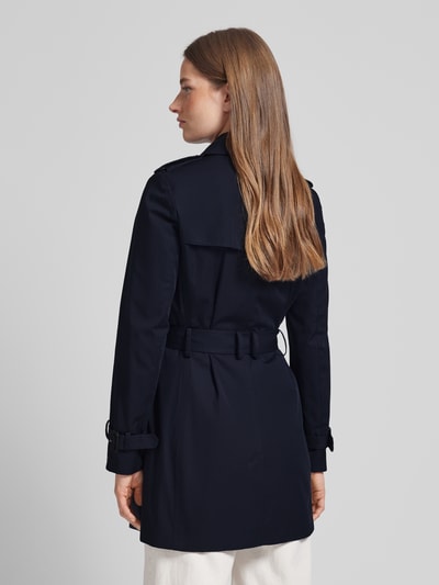 Tommy Hilfiger Trenchcoat mit Gürtel und Schulterriegeln Dunkelblau 5