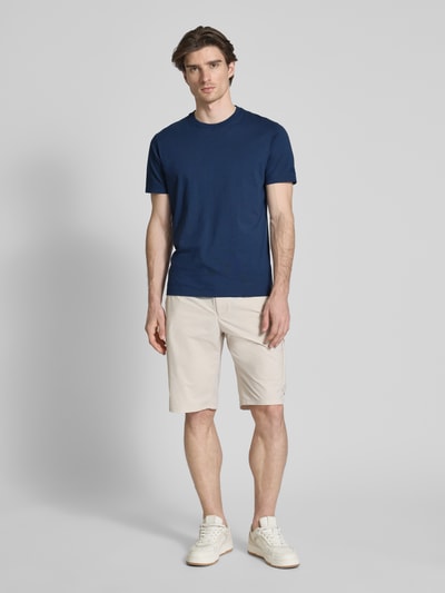 MC2 Saint Barth T-shirt met ronde hals, model 'DOVER' Marineblauw - 1