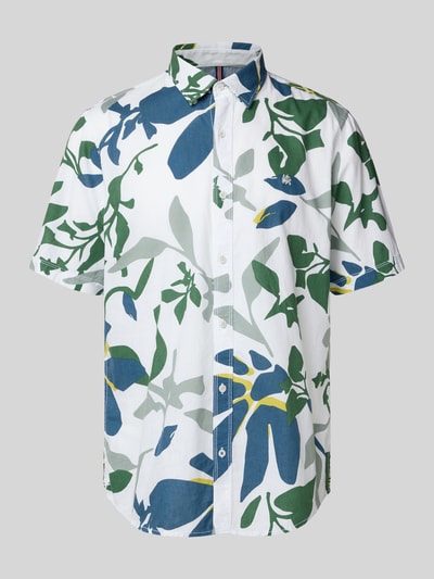 Lerros Regular Fit Freizeithemd aus Baumwoll-Leinen-Mix Weiss 2