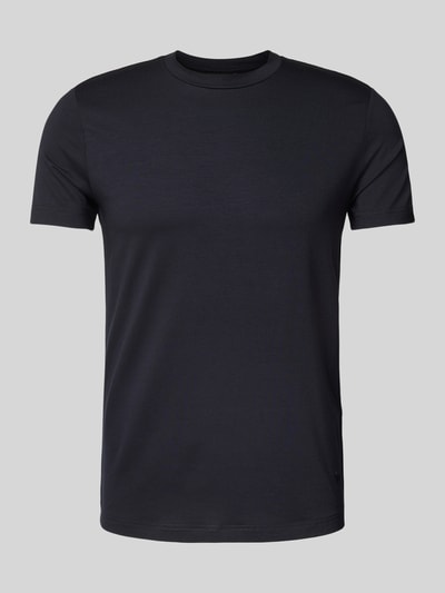 Emporio Armani T-Shirt mit geripptem Rundhalsausschnitt Marine 2