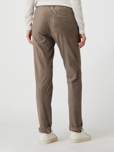 Brax Schlupfhose in Leder-Optik Modell 'Morris' Taupe 5