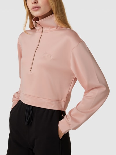 Guess Sweatshirt met logostitching, model 'ANITA' Roze - 3