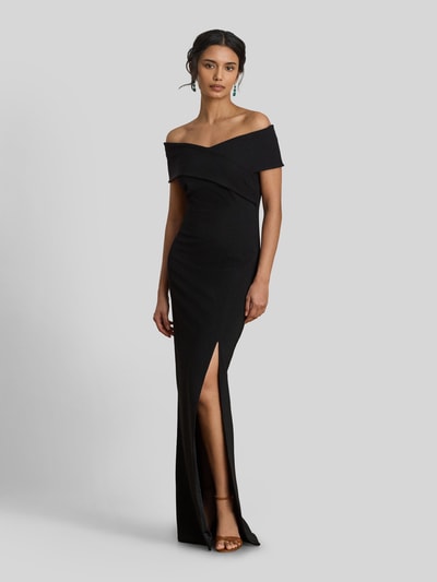 Lauren Ralph Lauren Sukienka wieczorowa z dekoltem carmen Czarny 4