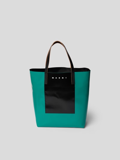Marni Shopper mit Außenfach Grün 4