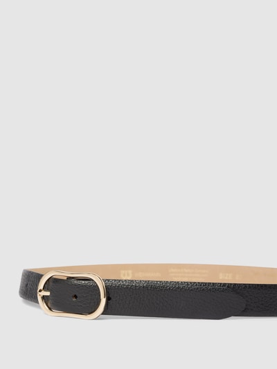 Weinmann Ledergürtel mit Dornschließe Modell 'Adria' Black 2