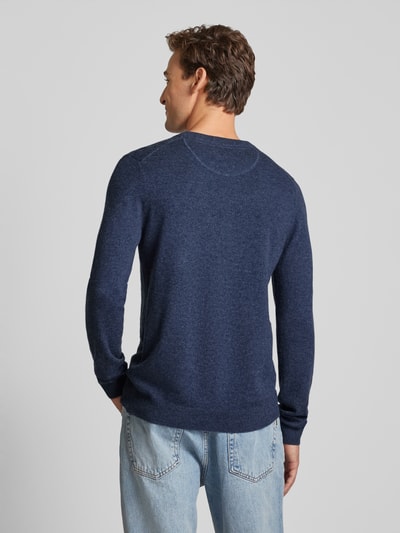 MCNEAL Gebreide pullover met ronde hals Donkerblauw gemêleerd - 5