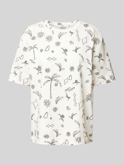 JAKE*S STUDIO WOMAN T-Shirt mit Allover-Print Offwhite 2