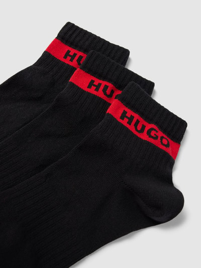 HUGO Socken mit Label-Print im 3er-Pack Black 2