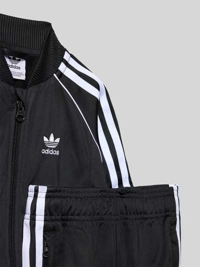 adidas Originals Dres dwuczęściowy o kroju regular fit z wyhaftowanym logo Czarny 2