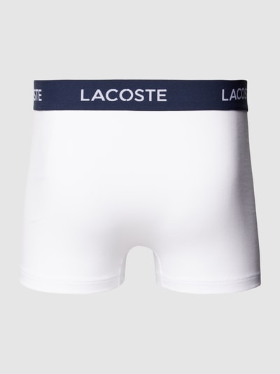 Lacoste Trunks mit elastischem Logo-Bund im 3er-Pack Weiss 3