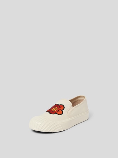 Kenzo Slip-On-Sneaker mit Motiv-Stitching Ecru 2