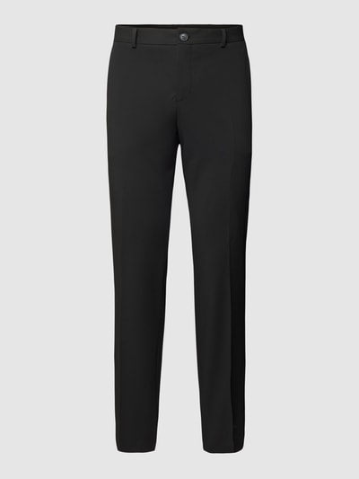 SELECTED HOMME Slim fit pantalon met knoop- en ritssluiting Zwart - 2