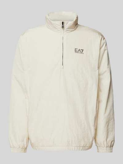 EA7 Emporio Armani Sweatshirt met schipperskraag Offwhite - 2