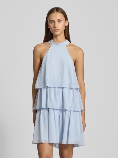 Gina Tricot Minikleid im Stufen-Look Hellblau 4