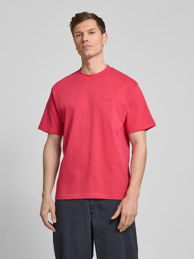 WOODBIRD Oversized T-Shirt mit Label-Stitching Pink 4