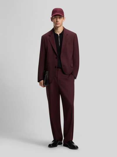 HUGO Modern Fit Sakko mit Viskose-Anteil Modell 'Karlo243X' Bordeaux 1