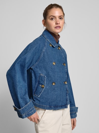 Only Regular Fit Jeansjacke aus reiner Baumwolle Modell 'APRIL' Jeansblau 3