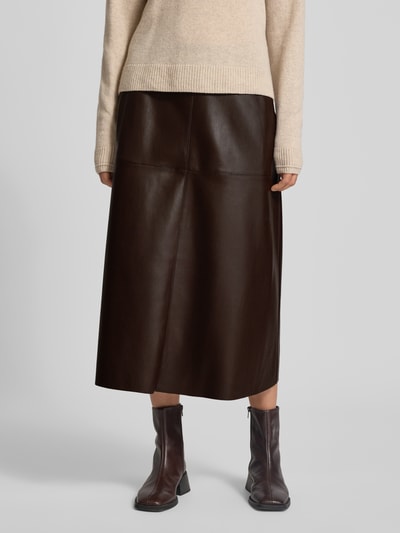 Betty Barclay Spódnica midi z imitacji skóry model ‘August’ Ciemnobrązowy 4