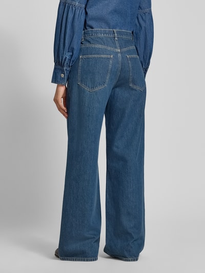 Jake*s Casual Jeans met asymmetrische knoopsluiting Jeansblauw - 5