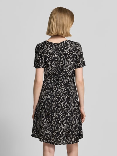 VERO MODA Tailliertes Freizeitkleid aus reiner Viskose Modell 'EASY JOY' Black 5