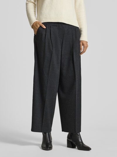 Raffaello Rossi Balloon Fit Stoffhose in verkürzter Passform Modell 'MAYLA' Dunkelgrau Melange 4