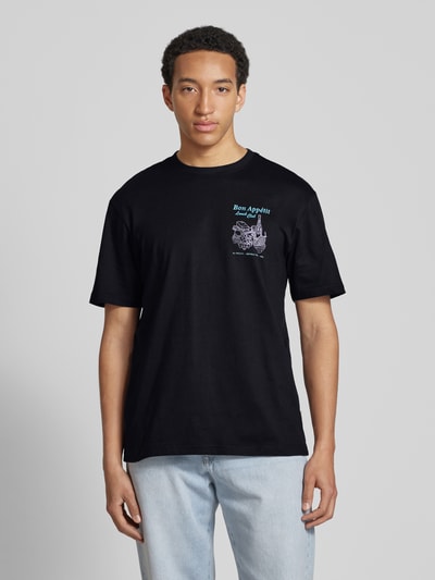 Only & Sons Oversized T-Shirt mit Label-Print Black 4