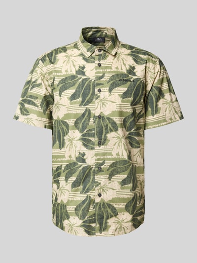 ONeill Slim Fit Freizeithemd mit Label-Stitching Oliv 2