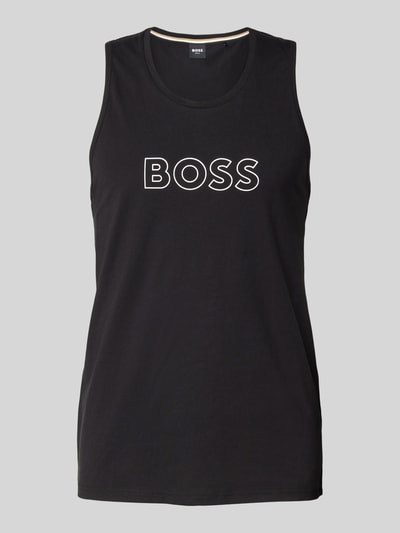 BOSS Tanktop mit Label-Print Modell 'Beach' Black 2