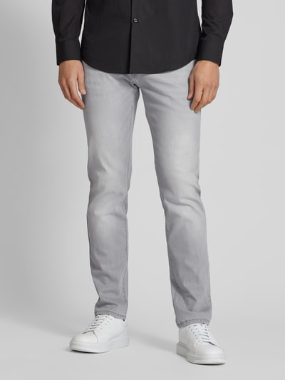 Pierre Cardin Tapered fit jeans in 5-pocketmodel, model 'Lyon' Donkerblauw - 4