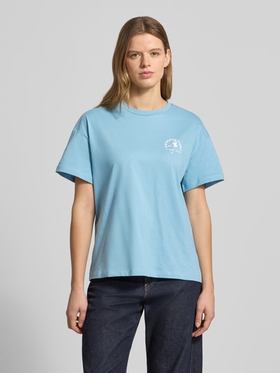 Marc O'Polo DENIM Regular Fit T-Shirt aus reiner Baumwolle Rauchblau 4