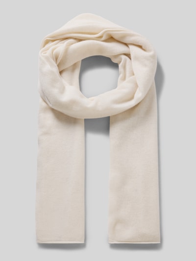 MCNEAL Szal z mieszanki wełny z domieszką kaszmiru Złamany biały 1