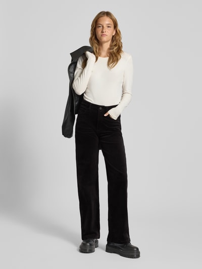 Marc O'Polo Denim Wide Leg Cordhose aus Baumwoll-Mix Black 1