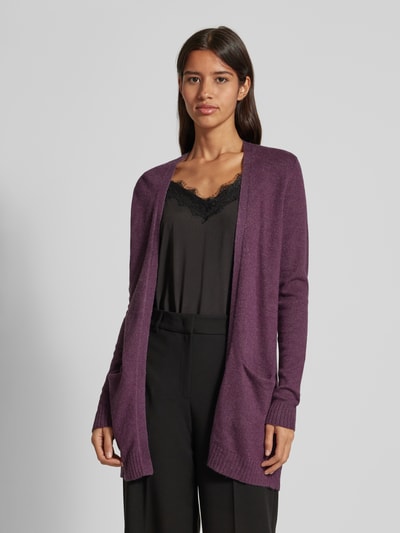 Vila Cardigan met steekzakken, model 'VIRIL' Violet - 4