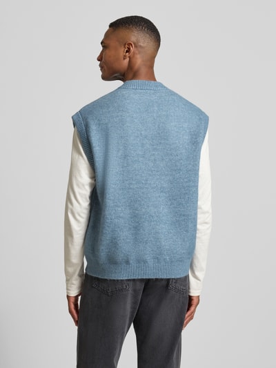 SELECTED HOMME Relaxed Fit Pullunder mit Woll-Anteil Modell 'RAI' Hellblau 5